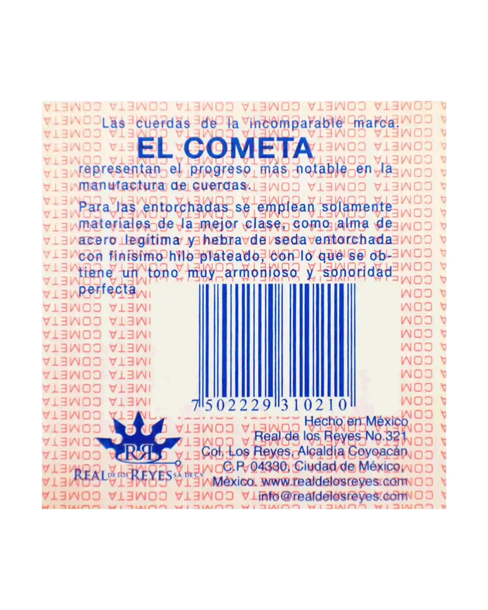 Cuerda El Cometa COGS-513S-6 para Guitarra Acústica, 6a, Entorchado Cobre Plata Sin Borla, 6 piezas