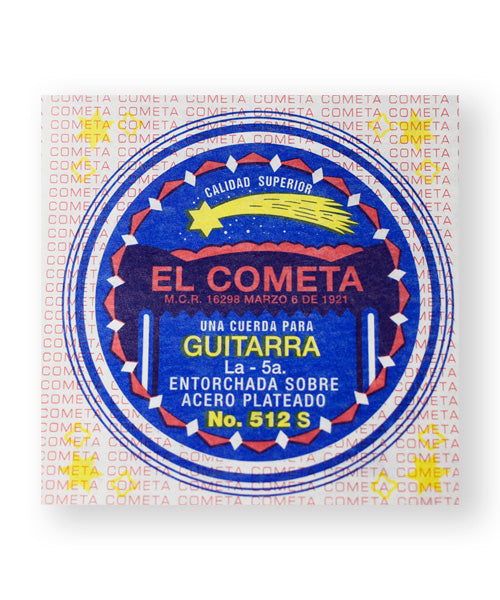 El Cometa Cuerda 512S(12) para Guitarra Acústica, 5a, Cobre Sin Borla