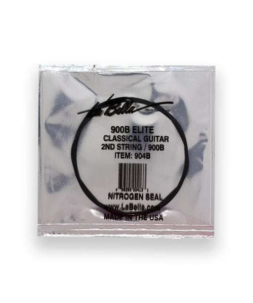 La Bella Cuerda "Golden" 904B(12) para Guitarra Clásica, 2A, Nylon Negro