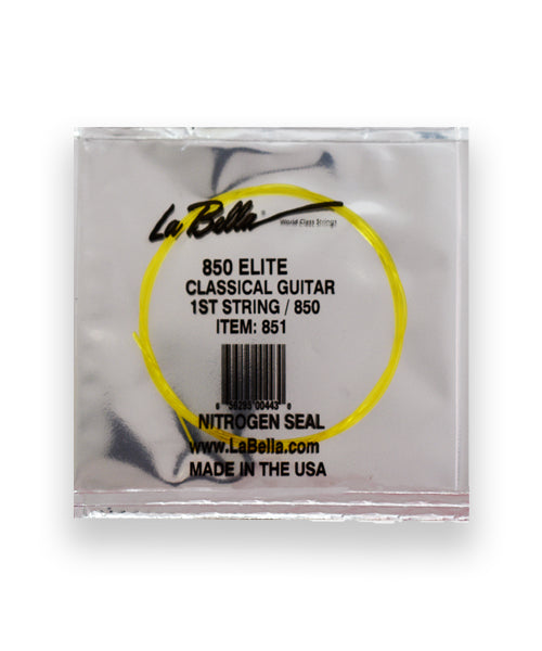 La Bella Cuerda "Golden" 851(12) para Guitarra Clásica, 1A, Nylon Dorado, 12 piezas