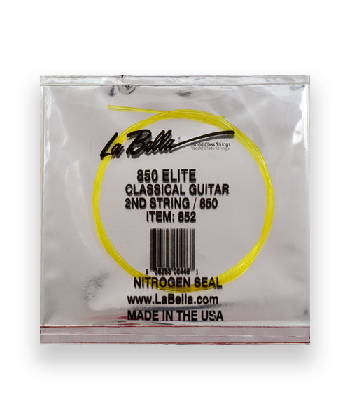 La Bella Cuerda "Golden" 852(12) para Guitarra Clásica, 2A, Nylon Dorado, 12 piezas