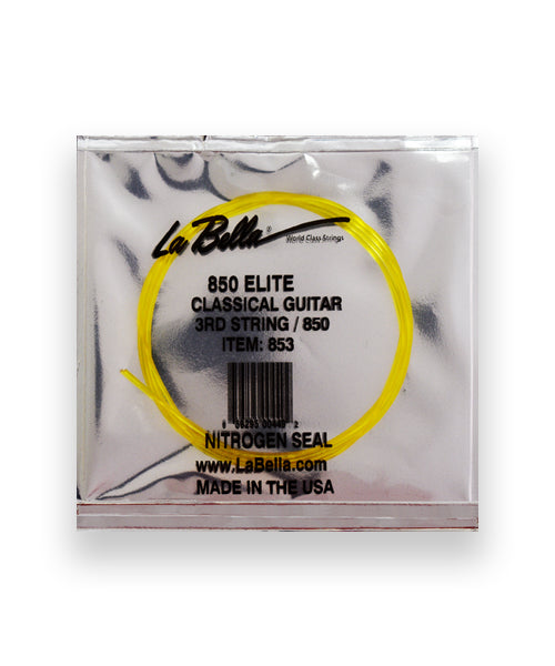 La Bella Cuerda "Golden" 853(12) para Guitarra Clásica, 3A, Nylon Dorado