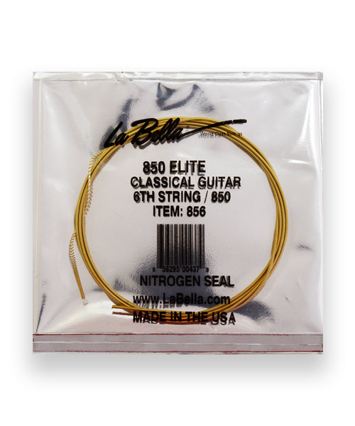 La Bella Cuerda "Golden" 856(12) para Guitarra Clásica, 6A, Entorchada Dorado, 12 piezas