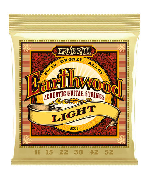 Encordadura Ernie Ball Earthwood Light Bonce 80/20 2004 para Guitarra Acústica 11-52