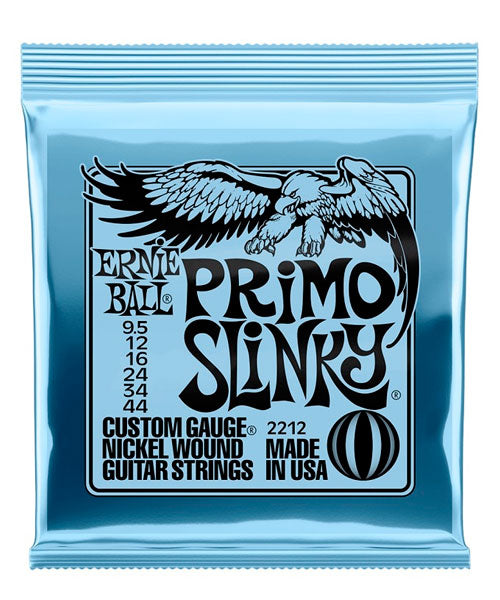 Encordadura Ernie Ball Primo Slinky 2212 para Guitarra Eléctrica 9.5-44
