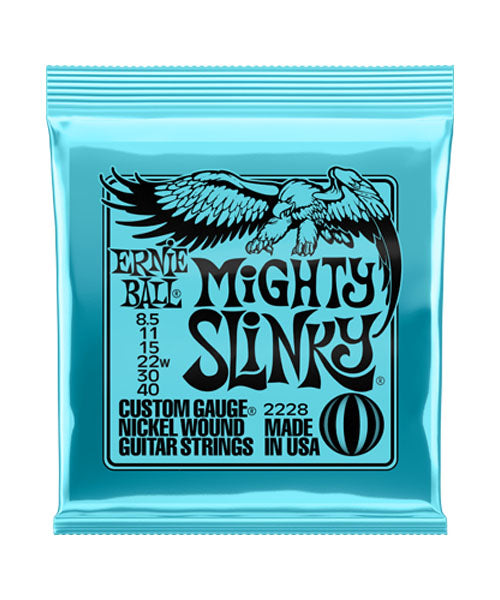 Ernie Ball Encordadura "Mighty Slinky" 2228, Guitarra Eléctrica, Nickel Wound 8.5-40