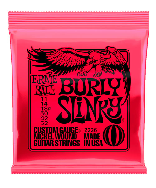Encordadura Ernie Ball Burly Slinky 2226 para Guitarra Eléctrica 11-52