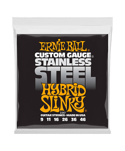 Ernie Ball Encordadura "Hybrid Slinky Acero Inoxidable" 2247, Guitarra Eléctrica 9-46
