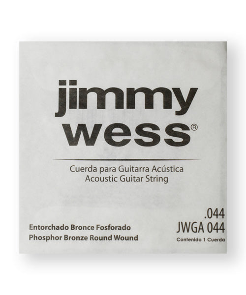 Cuerda Jimmy Wess WB44 Bronce Fosforado para Guitarra Acústica 0.044 (6 pzas)
