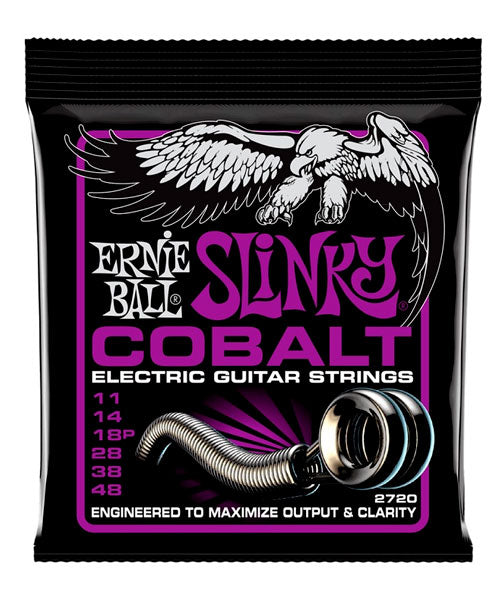 Encordadura Ernie Ball Power Slinky Cobalt 2720 para Guitarra Eléctrica 11-48