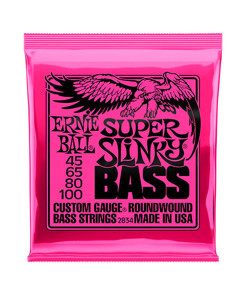 Encordadura Ernie Ball Super Slinky 2834 para Bajo Eléctrico 45-100