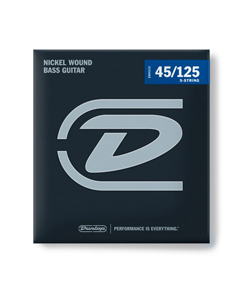 Dunlop Encordadura Bajo Eléctrico De 5 Cuerdas DBN45125 Medium