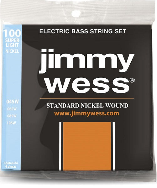 Jimmy Wess Encordadura para Bajo Eléctrico 100SL Nickel