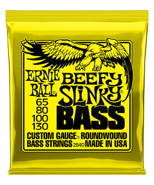 Encordadura Ernie Ball Beefy Slinky 2840 para Bajo Eléctrico 65-130