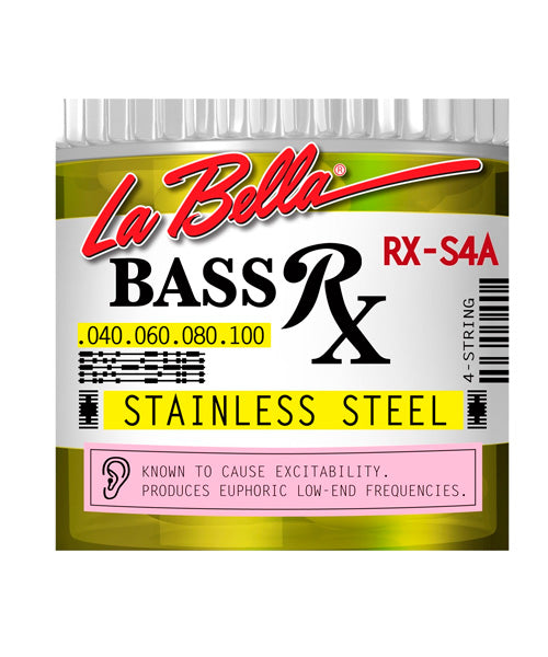 La Bella Encordadura Para Bajo Eléctrico Acero 0.040-0.100 RX-S4A RX