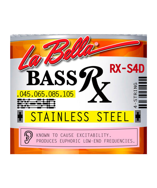 La Bella Encordadura Para Bajo Eléctrico Acero 0.045-0.105 RX-S4D RX