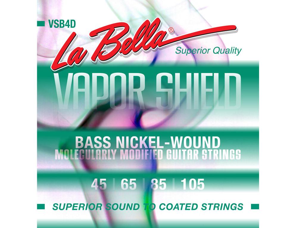 La Bella Encordadura Para Bajo Eléctrico Niquel 0.045-0.105 VSB4D Vapor Shield