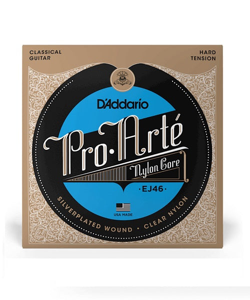 Daddario Encordadura Para Guitarra Clásica De Nylon Tensión Dura EJ46