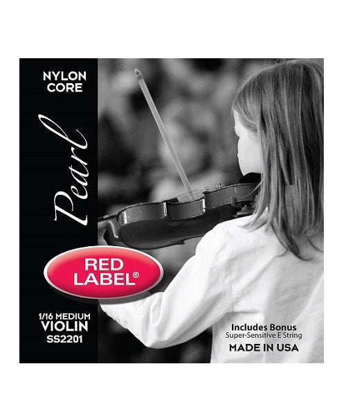 Super Sensitive Encordadura "Red Label" 2201 para Violín 1/16