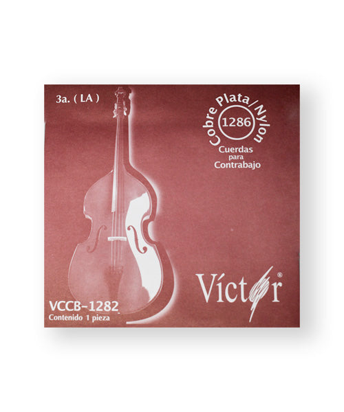 Víctor Cuerda 1282 para Contrabajo, 3A (A "La"), Nylon entorchado Acero