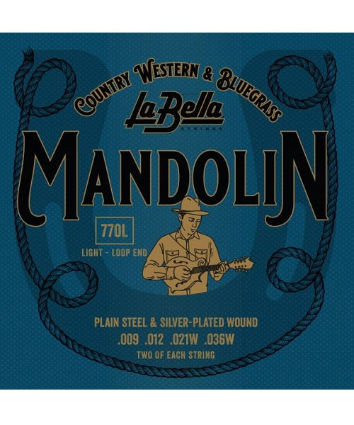 La Bella Encordadura Para Mandolina 8 Cuerdas 770L