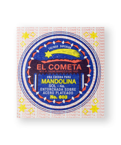 El Cometa Cuerda 603(12) para Mandolina, 4A, Entorchado Cobre