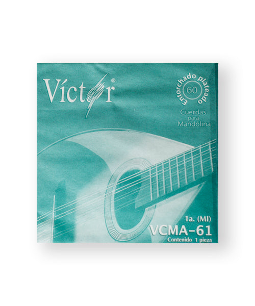 Cuerda Víctor VCMA-61-6 para Mandolina, 1A, Acero Estañado, 6 piezas
