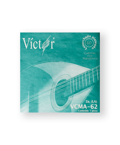 Cuerda Víctor VCMA-62-6 para Mandolina, 2A, Acero Estañado, 6 piezas
