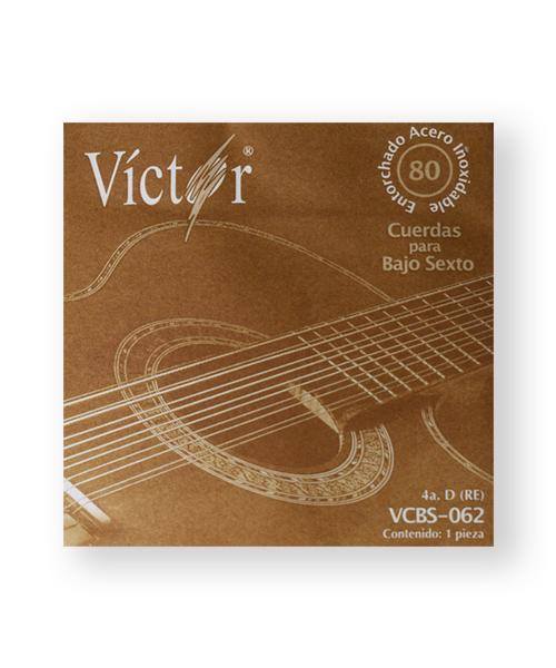 Víctor Cuerda 84(10) para Bajo Sexto, 4A, Entorchada Acero Inoxidable, 10pzas