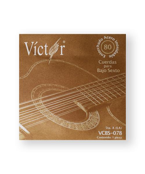Víctor Cuerda 85(10) para Bajo Sexto, 5A, Entorchada Acero Inoxidable, 10pzas