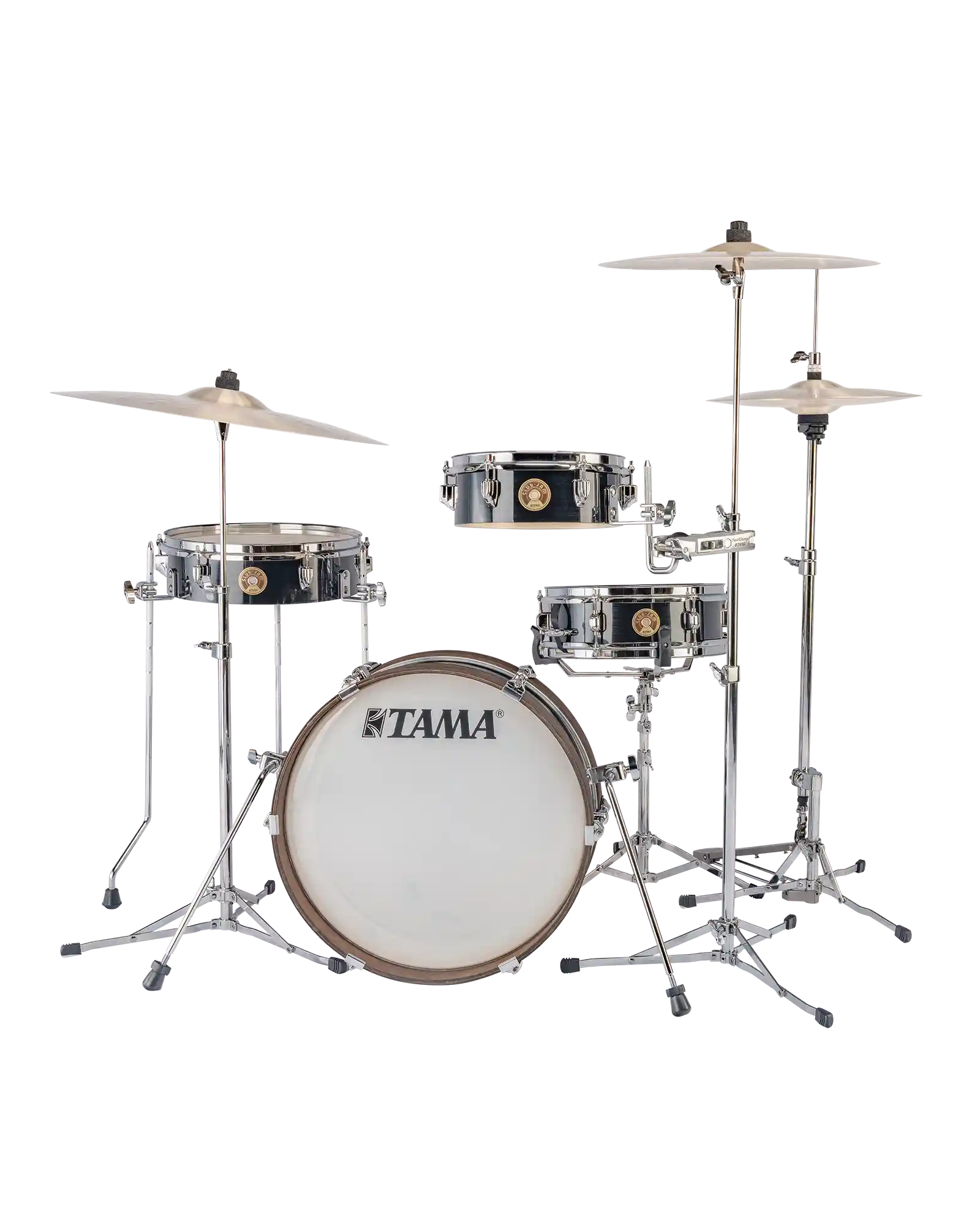 Tama Batería 4 piezas Negro Metálico LJK48P-HBK con Atriles, Club-JAM Pancake