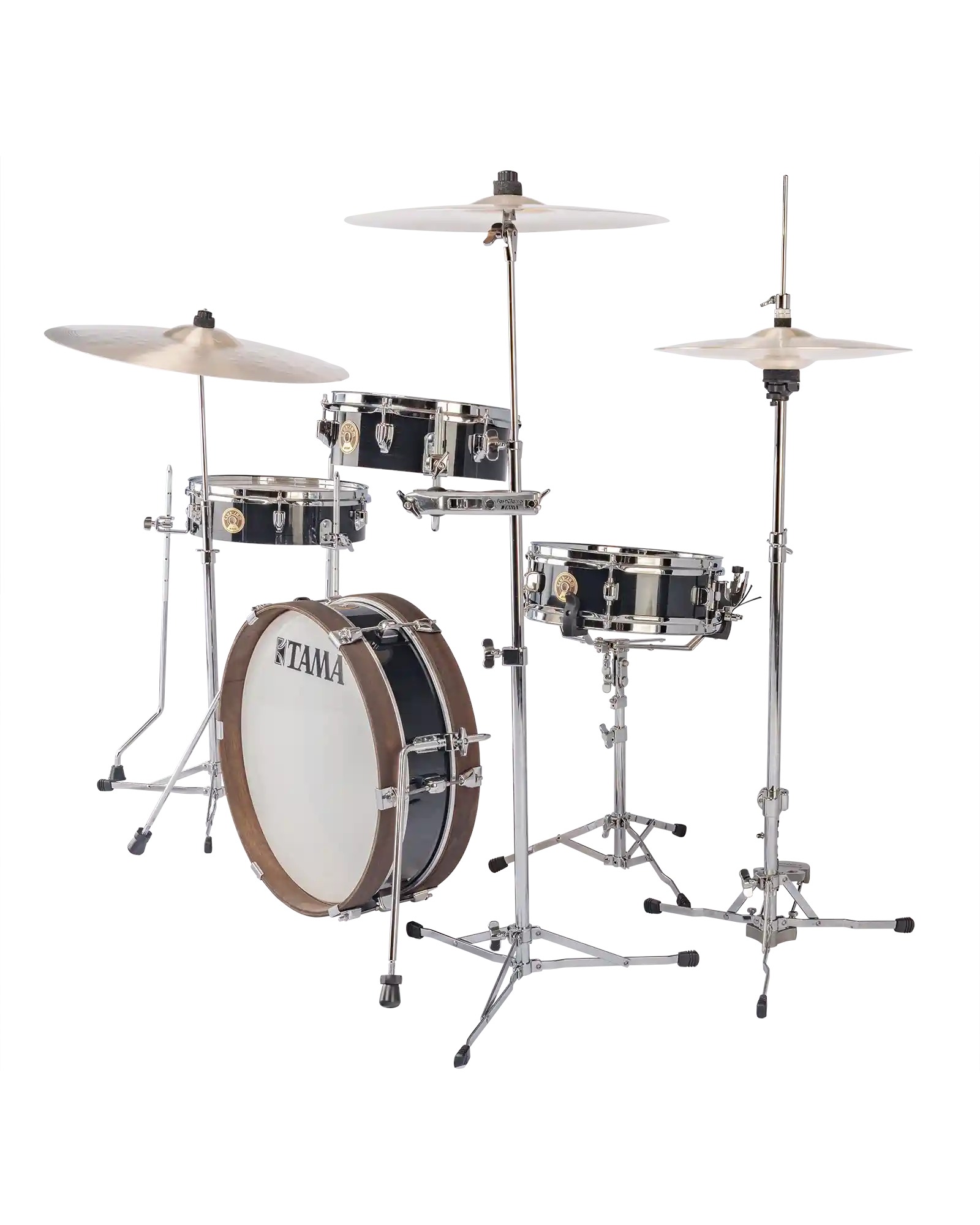 Tama Batería 4 piezas Negro Metálico LJK48P-HBK con Atriles, Club-JAM Pancake