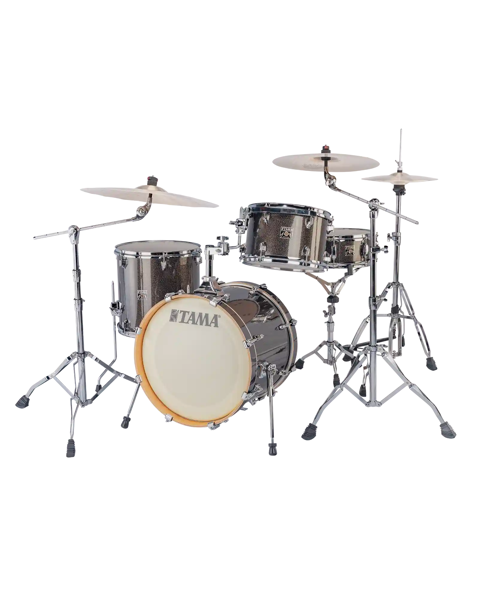Tama Batería 4 piezas Negro Brillante con Atriles CK48S-MGD Superstar Classic Maple