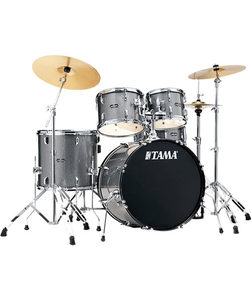 Tama Batería 5 piezas Plata Brillante con Atriles, Asiento, Platillos ST52H6C-CSS, Stagestar