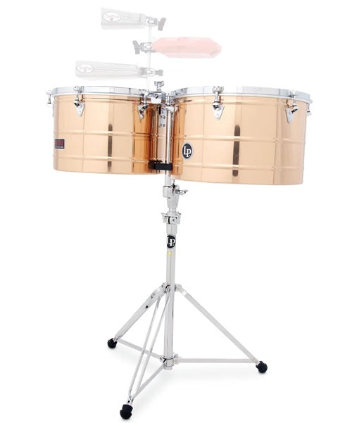 Timbales LP Prestige Thunder 15" y 16”, Latón con Atril