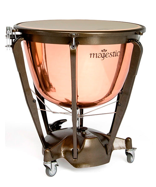 "¿Te interesa uno? Pídelo al correo pedidosonline@veerkamp.com" Majestic Timbal 20" Cobre Pulido Con Afinador, Funda y Baquetón MP2000A Symphonic