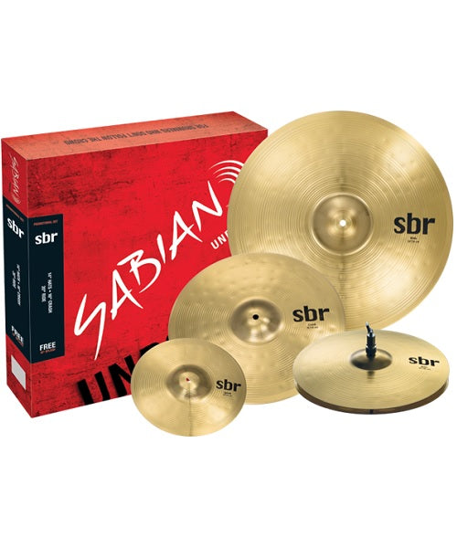 Platillo Sabian SBR Promotional Set, Hi-Hat 14” / Crash 16” / Ride 20” + Splash 10”