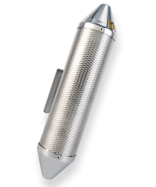 Latin Percussion Güiro Metalico con Raspador LP306B Torpedo Chico