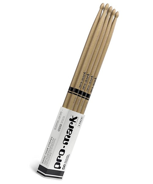 Promark Baquetas Classic TX5AW-4P Forward 5A Hickory Punta de Madera, 4 Pares