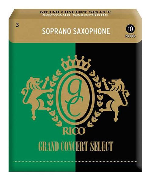 Caña D'Addario "Grand Concert Select" RGC10SSX300(10) para Saxofón Soprano 3-Caja de 10 Piezas