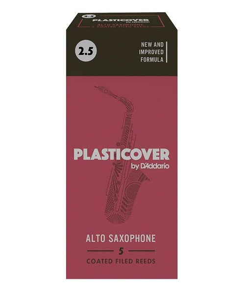 Caña D'Addario "Plasticover" RRP05ASX250(5) para Saxofón Alto 2 1/2-Caja de 5 Piezas