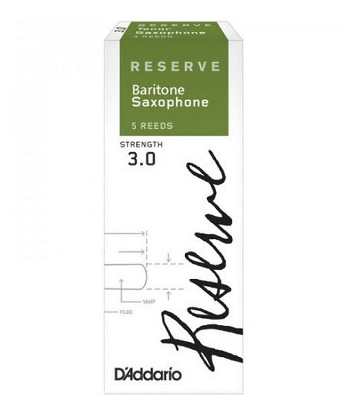 Caña D'Addario "Reserve" DLR0530(5) para Saxofón Barítono 3-Caja de 5 Piezas