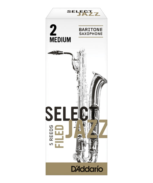 Caña D'Addario "Select Jazz" RSF05BSX2M(5) para Saxofón Barítono 2M-Caja de 5 Piezas