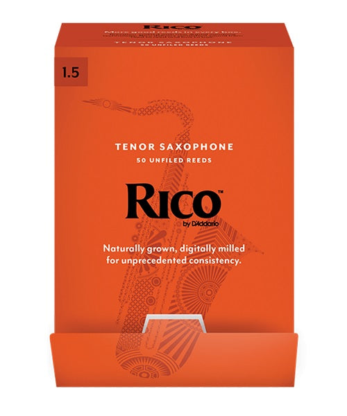 Caña D'Addario "Rico" RKA0115-B(50) para Saxofón Tenor 1 1/2-Caja de 50 Piezas