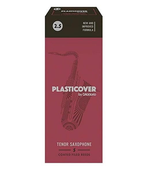 Caña D'Addario "Plasticover" RRP05TSX250(5) para Saxofón Tenor 2 1/2-Caja de 5 Piezas