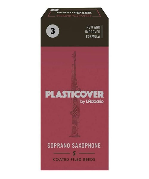 D'Addario Woodwinds (Rico) Cañas Plasticover para Saxofón Soprano 3, RRP05SSX300(5), Caja con 5 Pzas