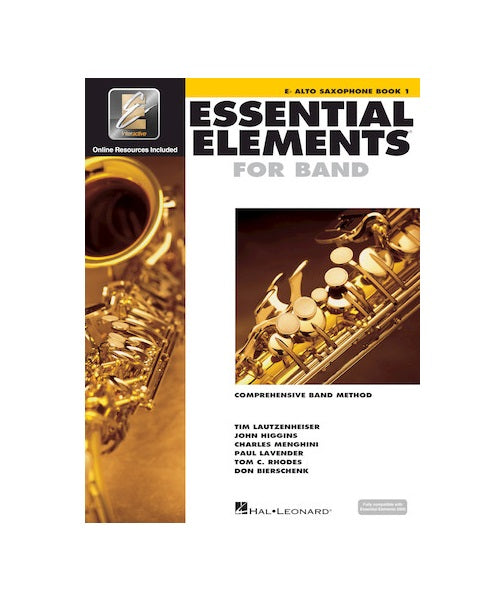 Método Essential Elements 00862572 para Banda Saxofón Alto Eb Hal Leonard - Libro 1