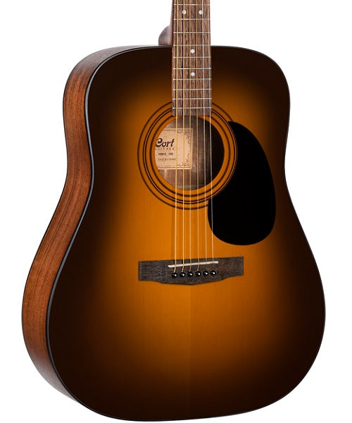 Guitarra Acústica Cort AD810 SSB Café Mate Sombreada