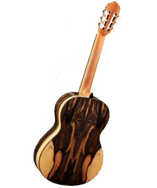 Alhambra Guitarra Clásica "6 White Ebony" 8891, Cedro + Olivo/Ébano Blanco con Funda