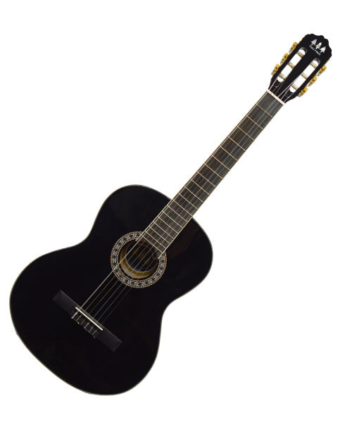 TRES PINOS GUITARRA CLÁSICA NEGRA MOD. TPCG-020 BK